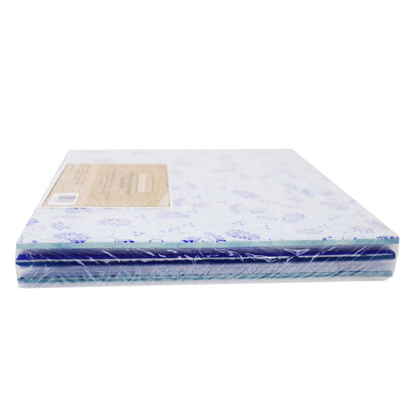 Enameled Mosaic 8”x 8” Dark Blue Opalescent Glass Pack 3pcs