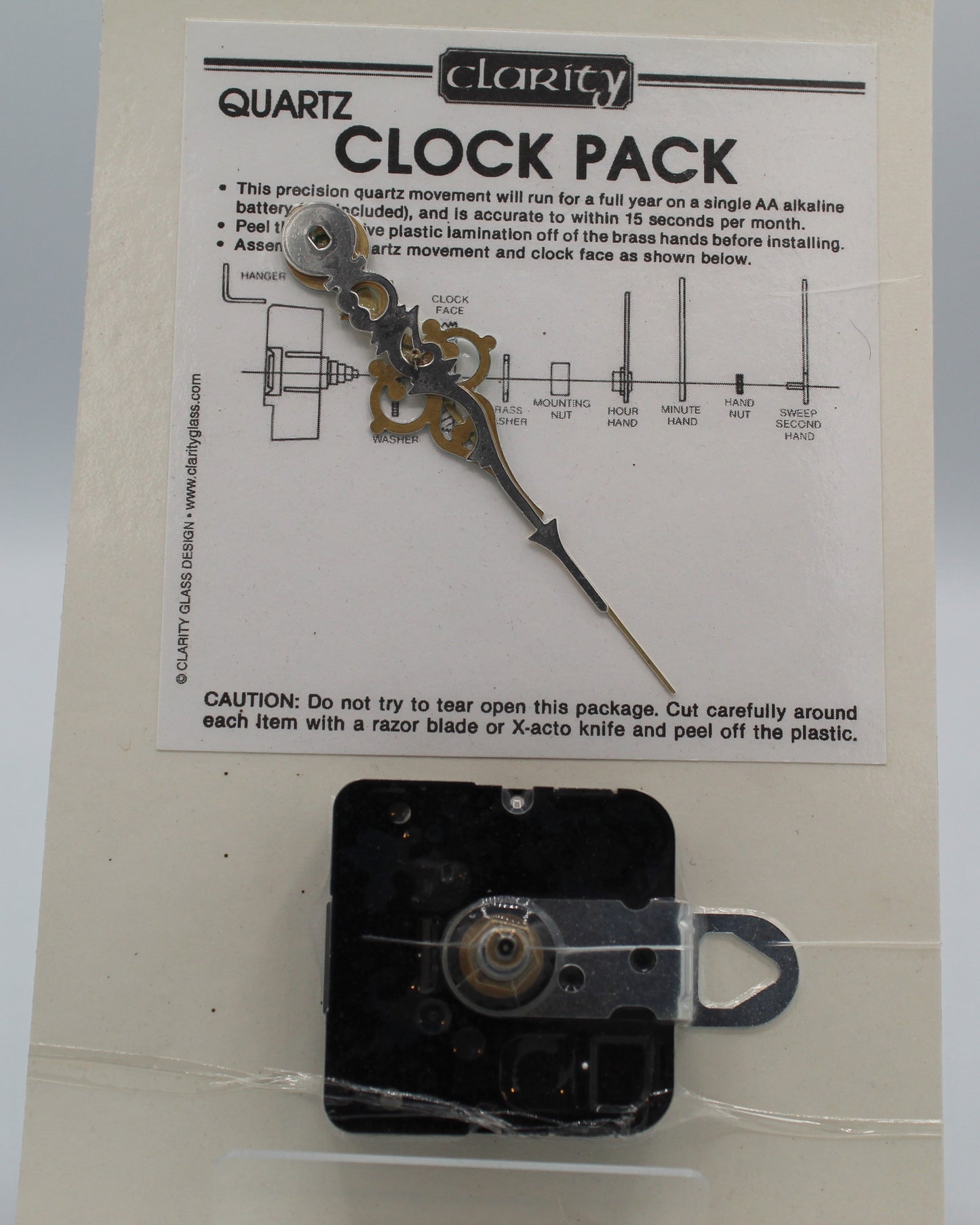 Clarity Quartz Clock Pack