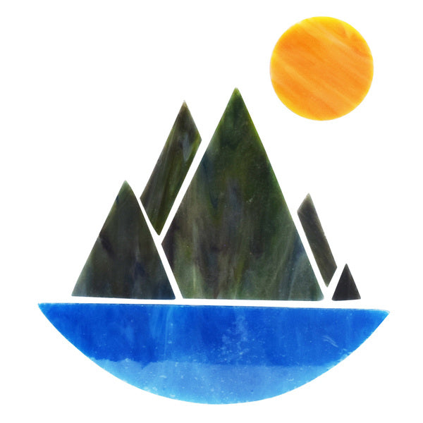 Stained Glass Mountains Pre Cut