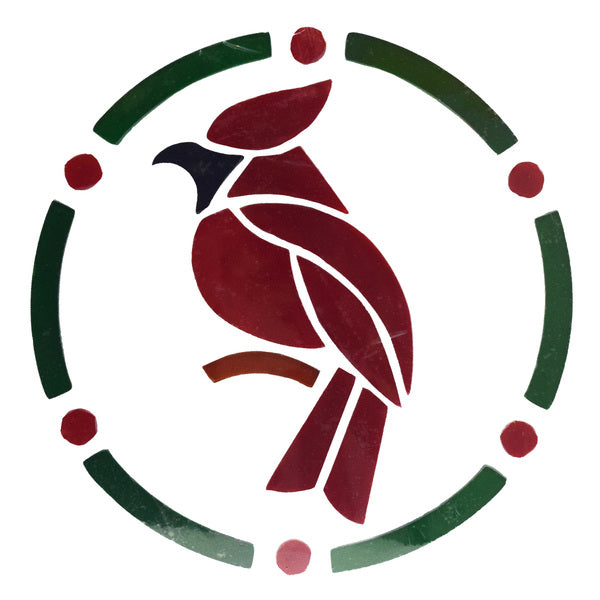 Stained Glass Cardinal Pre Cut