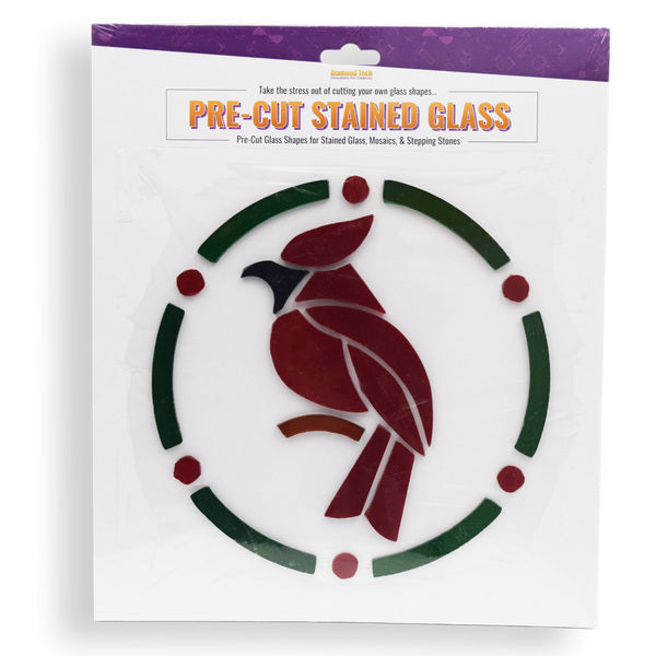Stained Glass Cardinal Pre Cut