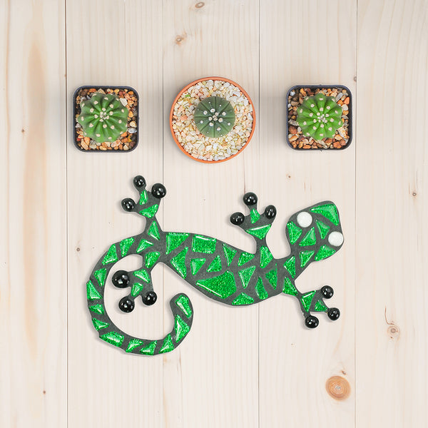 STAINED GLASS MOSAIC CRAFT KIT GECKO LIZARD