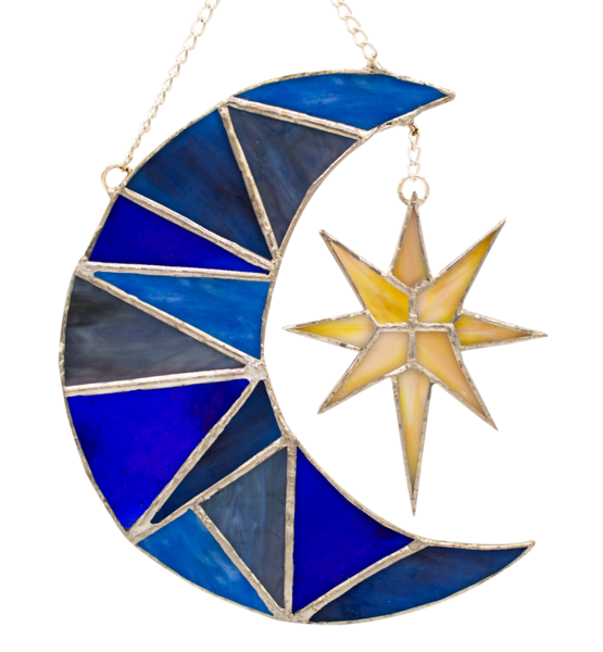 Stained Glass Kit Moon & Star