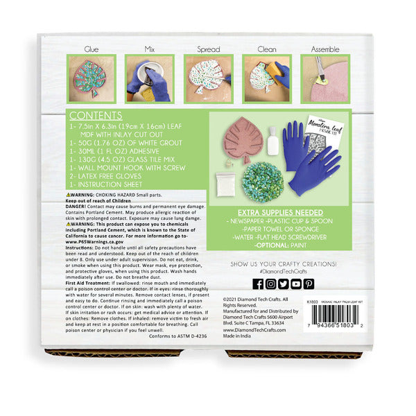 Mosaic Inlay Palm Leaf Kit