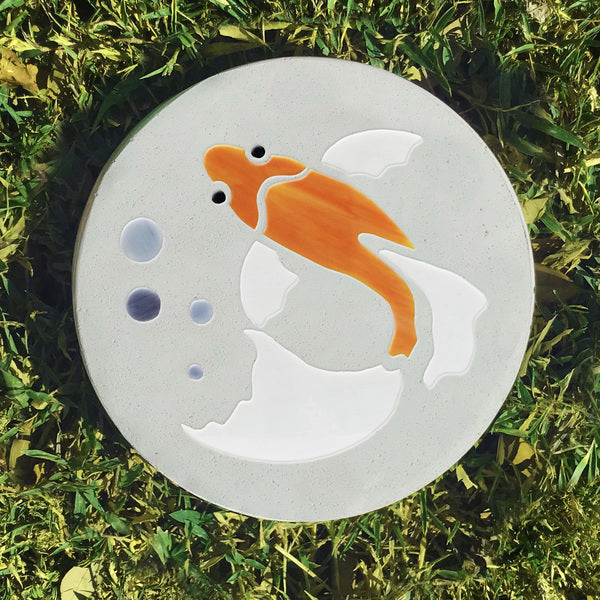 Stained Glass Koi Fish Pre Cut