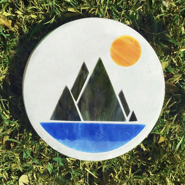 Stained Glass Mountains Pre Cut